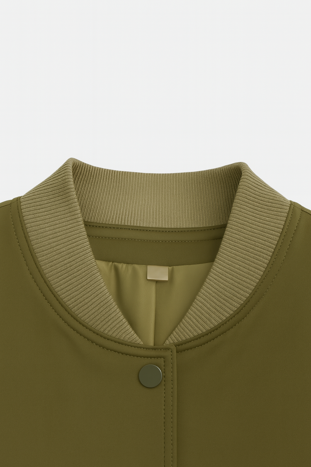 Jacket : Women's Bomber Jacket - Military Green in van Vanda Liamo