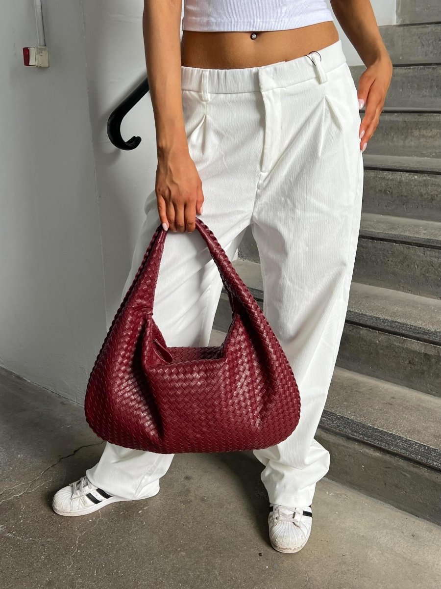 Trendy Braided Shoulder Bag - Must-Have Designer Look for Every Day