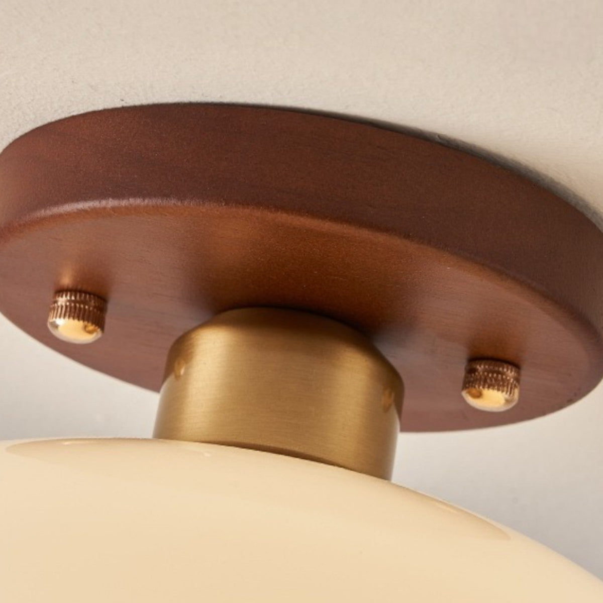 Modern Bauhaus Ceiling Light – Sculptural Glass Dome
