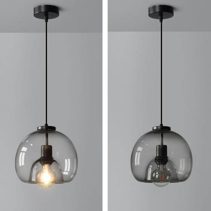 Home Decor : Smoke Glass Pendant Lamp - Hand-Blown Glass Design in van Vandaliamo