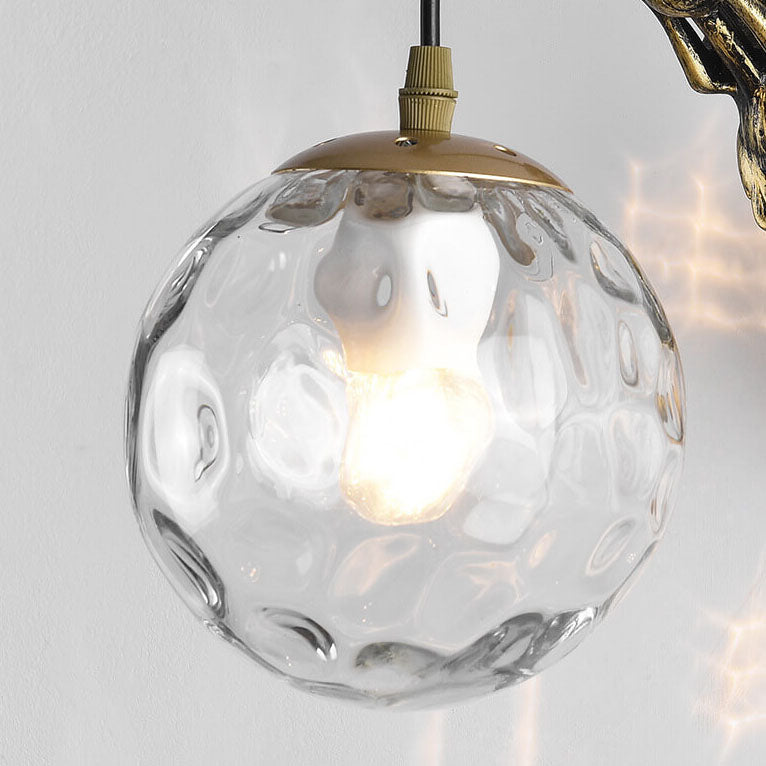 Home Decor : Rustic Orb Wall Lamp - Vintage Design Sconce in van Vandaliamo