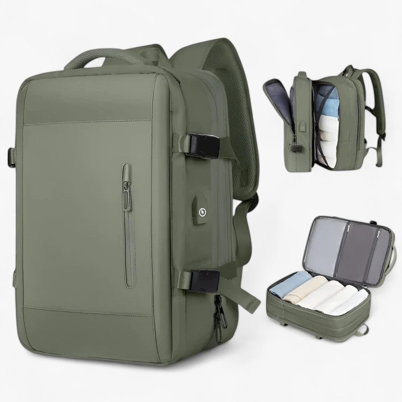 bags : Large travel bag - Durable and spacious in Military Green van Vandaliamo