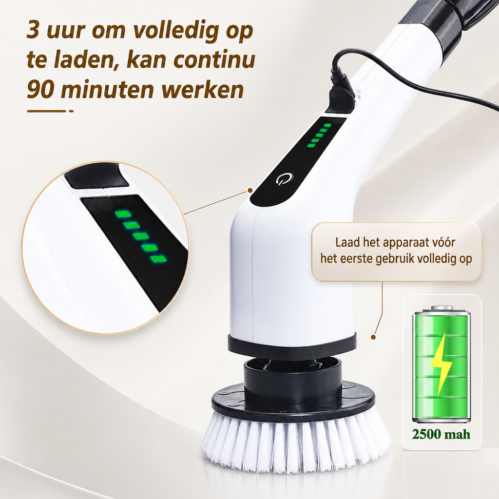 Wellness : ScrubPro Electric Spin Scrubber - Cordless Cleaning Brush in van Vandaliamo