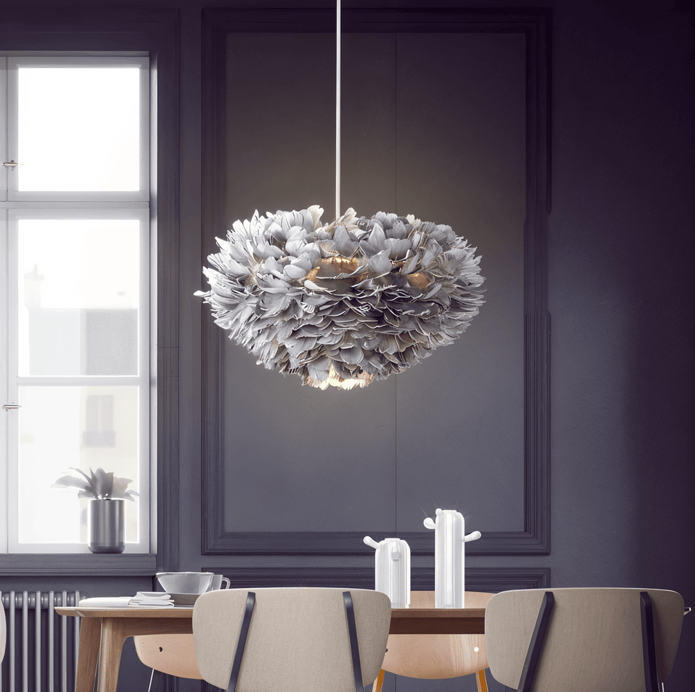 Pendant Light : Feathered Sphere Pendant Lamp in van Vandaliamo