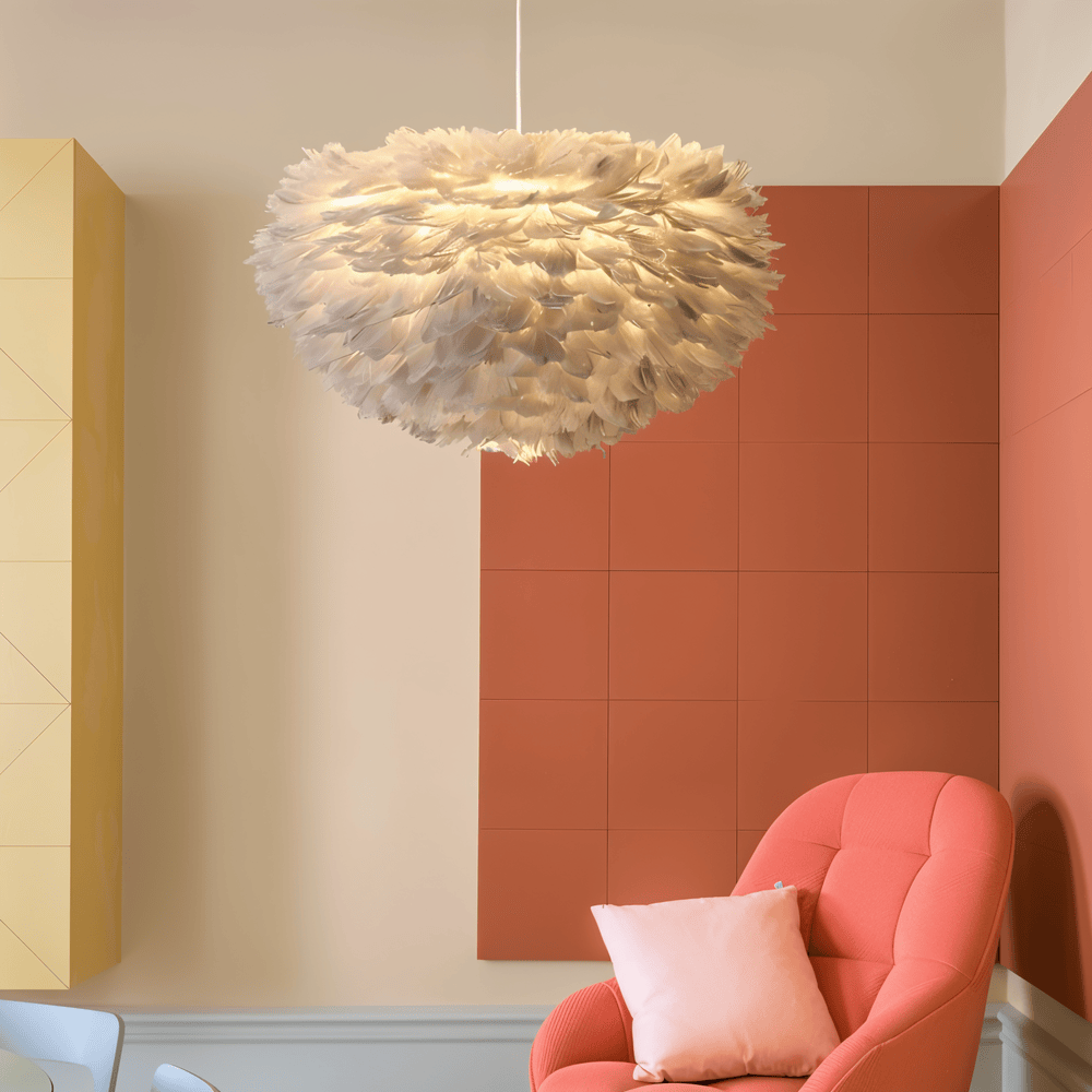 Pendant Light : Feathered Sphere Pendant Lamp in van Vandaliamo