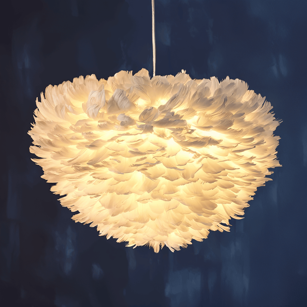 Pendant Light : Feathered Sphere Pendant Lamp in van Vandaliamo