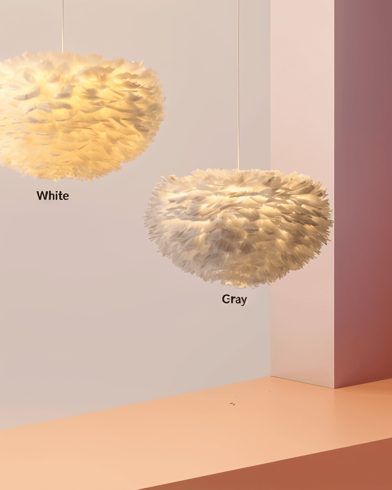 Pendant Light : Feathered Sphere Pendant Lamp in van Vandaliamo