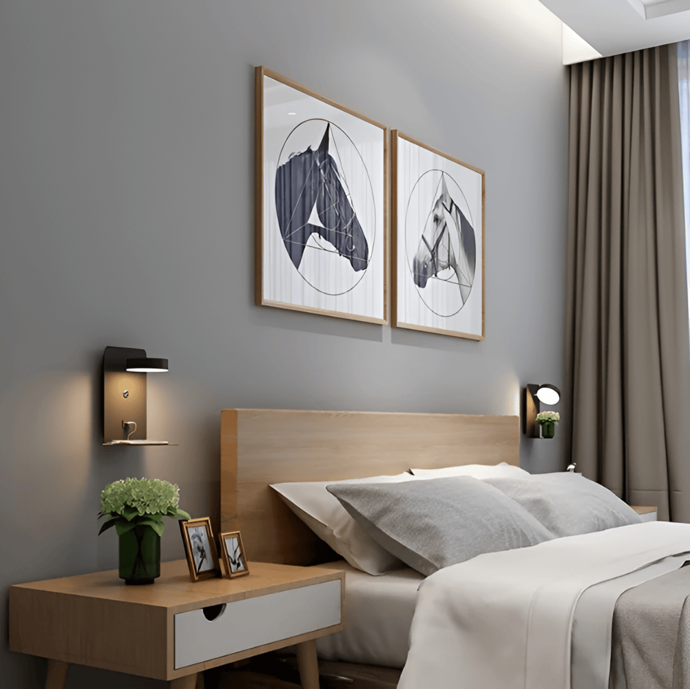 Home Decor : DualDelight LED Wall Lamp with Shelf & USB Port in van Vandaliamo