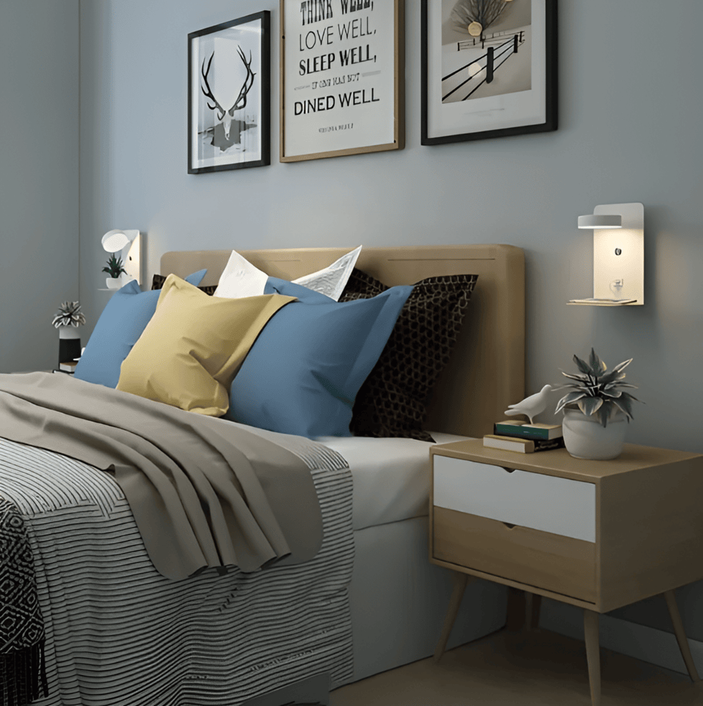 Home Decor : DualDelight LED Wall Lamp with Shelf & USB Port in van Vandaliamo