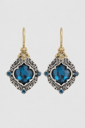 Ornate Vintage-Style Crystal Drop Earrings – Occasion Chic & Evening Glamour