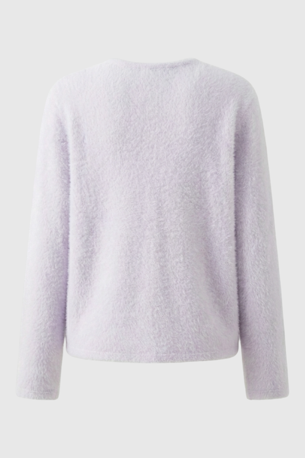 Cardigan : Women's Purple Knitted Long Sleeve Cardigan with O-Neck in van Vanda Liamo