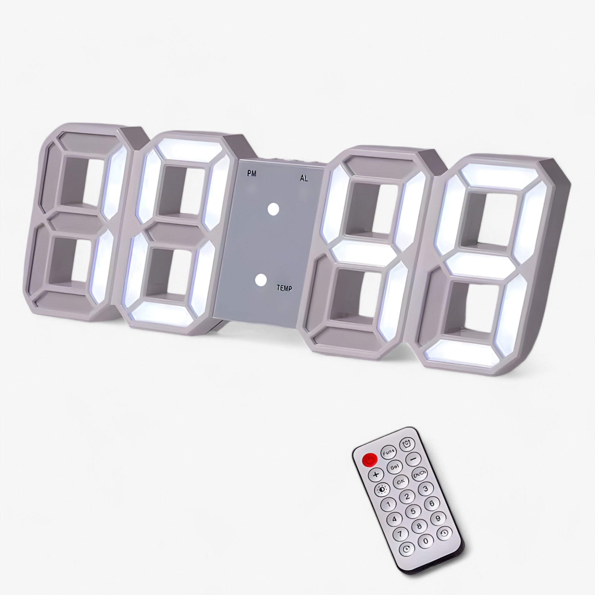 NordiClock | Vækkeur og digital ur - Multifunktionel elektronisk skærm - R Hvid - other - {{ product_tags }