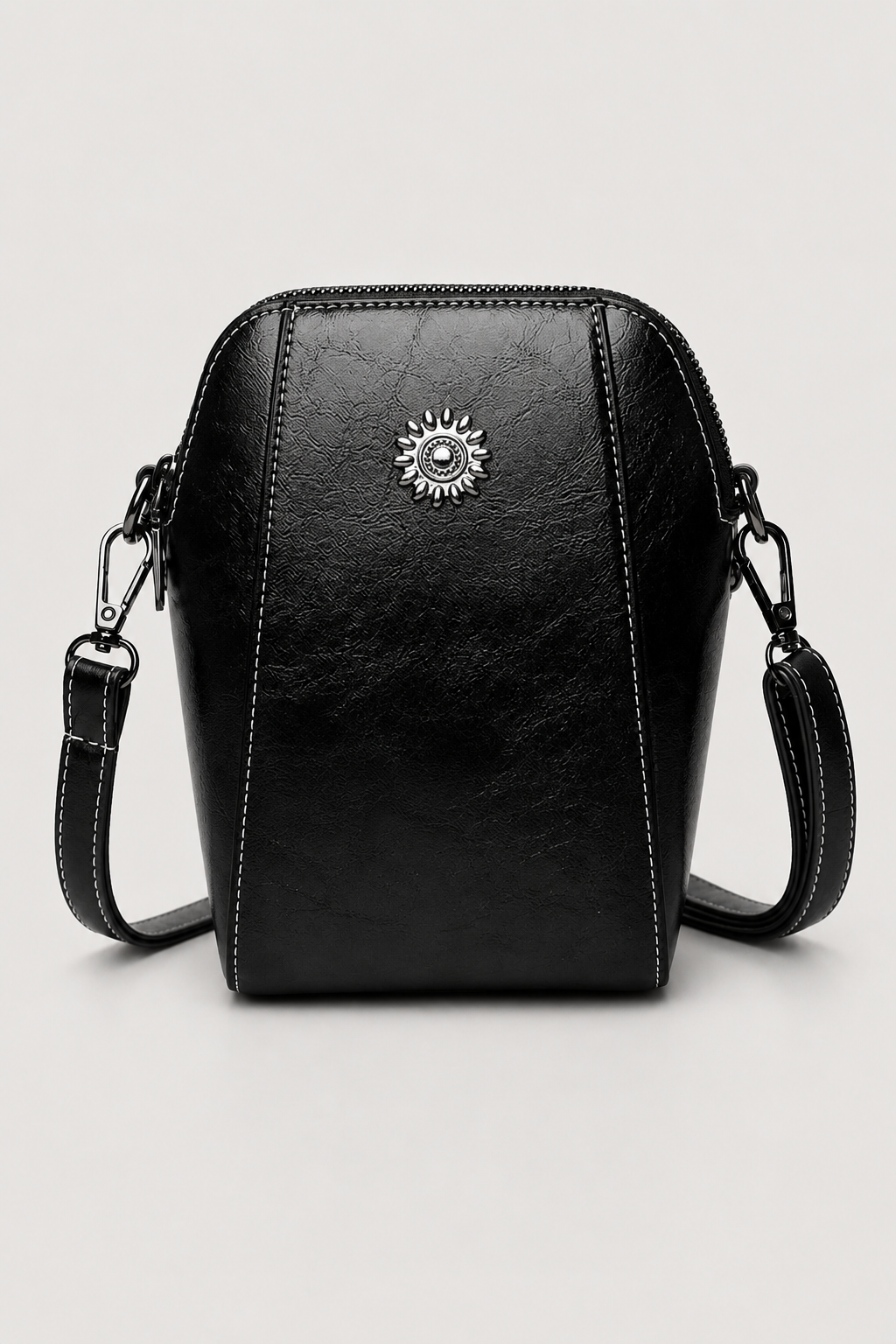 Retro Crossbody Bag – Compact Structured Vintage-Inspired Companion