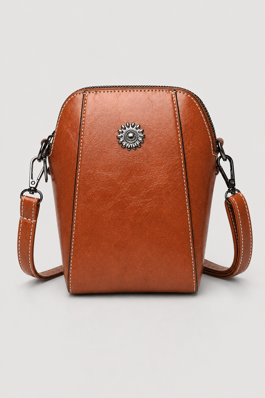 Retro Crossbody Bag – Compact Structured Vintage-Inspired Companion