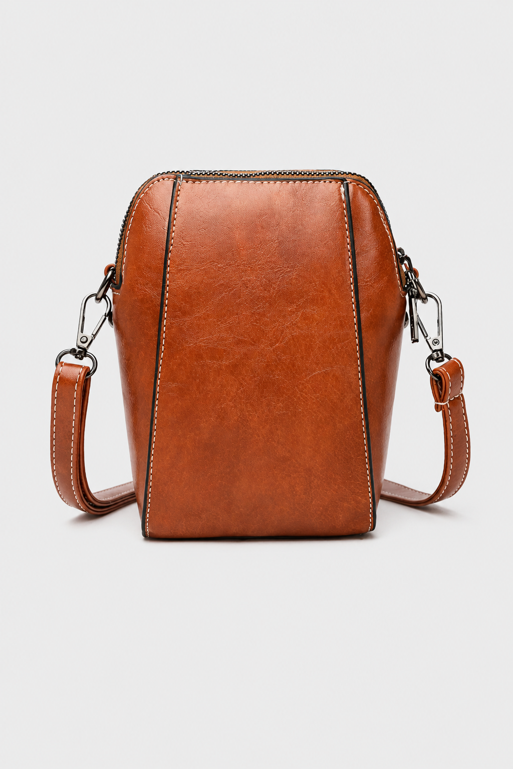 Retro Crossbody Bag – Compact Structured Vintage-Inspired Companion