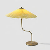 Retro Pleated Shade Table Lamp - Decorative Accent Light