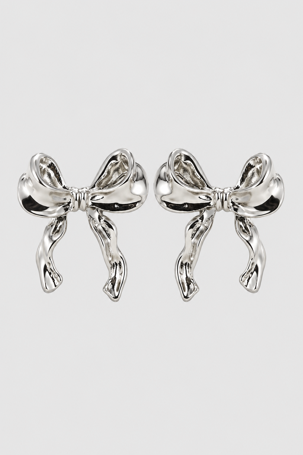 Ribbon Bow Earrings – Delicate Charm for Day to Night