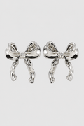 Ribbon Bow Earrings – Delicate Charm for Day to Night