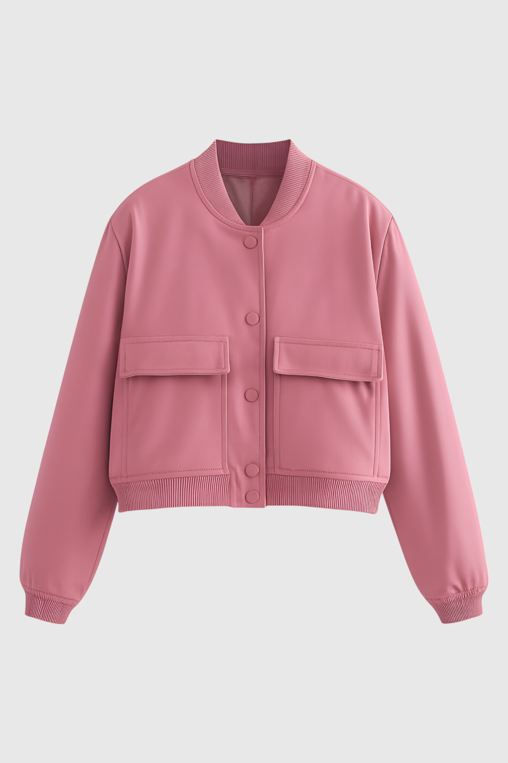Jacket : Women's Pink Bomber Jacket in Pink van Vanda Liamo