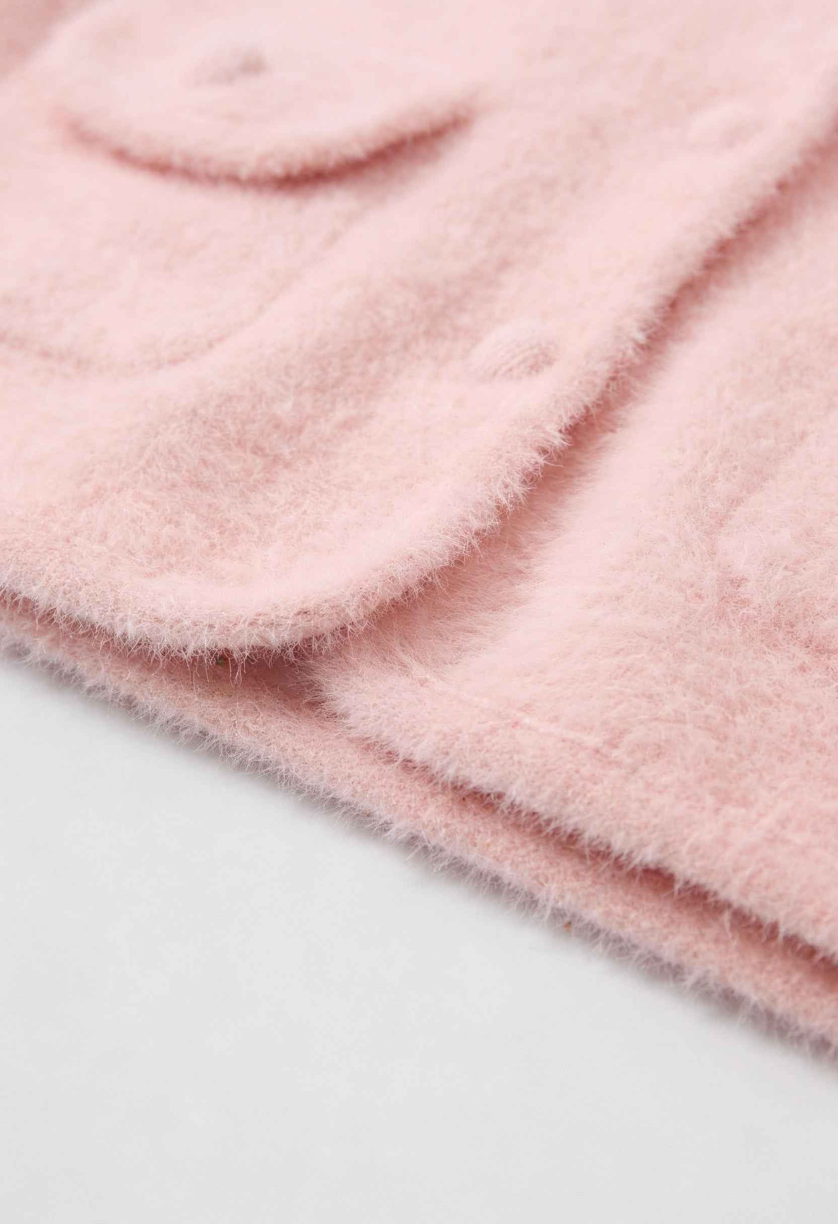 Cardigan : Women's Pink Knitted Long Sleeve Cardigan with O-Neck in van Vanda Liamo