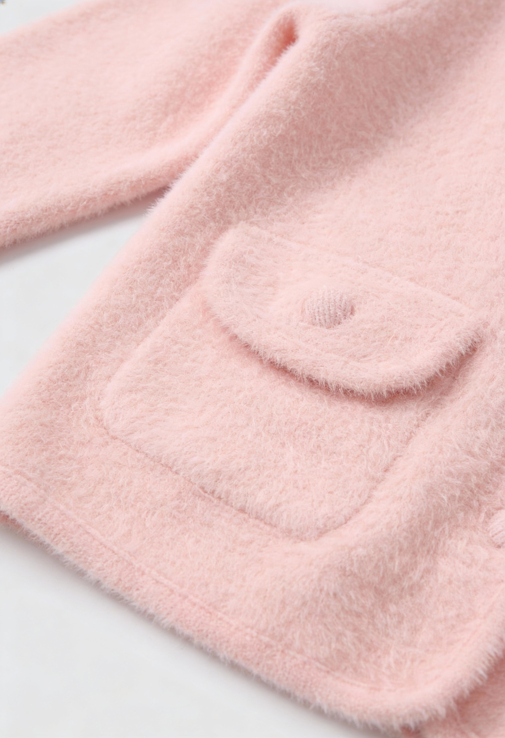 Cardigan : Women's Pink Knitted Long Sleeve Cardigan with O-Neck in van Vanda Liamo