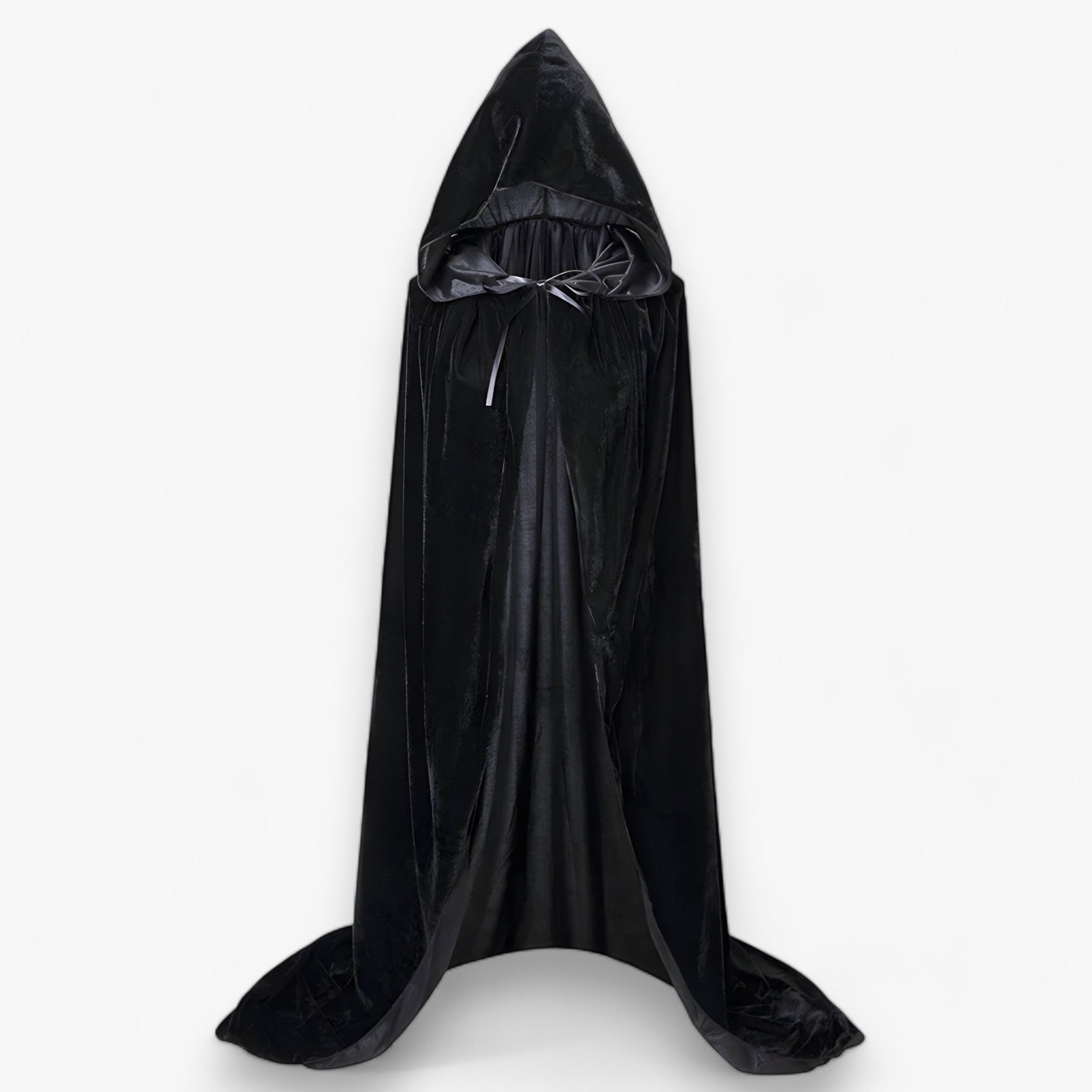other : Morgane Heksenmantel - Cape met Muts voor Halloween Cosplay in Zwart van Pantino