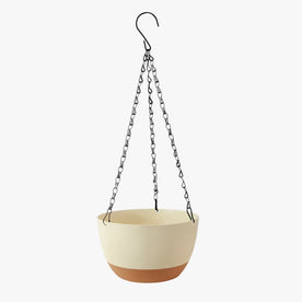 Home & Garden : Breathable Fabric Hanging Planters in Beige van Vandaliamo