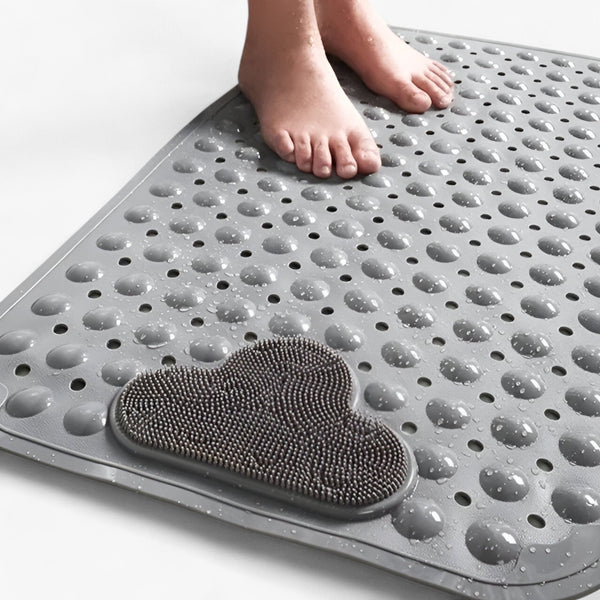 home & garden : Rectangular Anti-Slip Bath Mat in Dark Grey van Vandaliamo