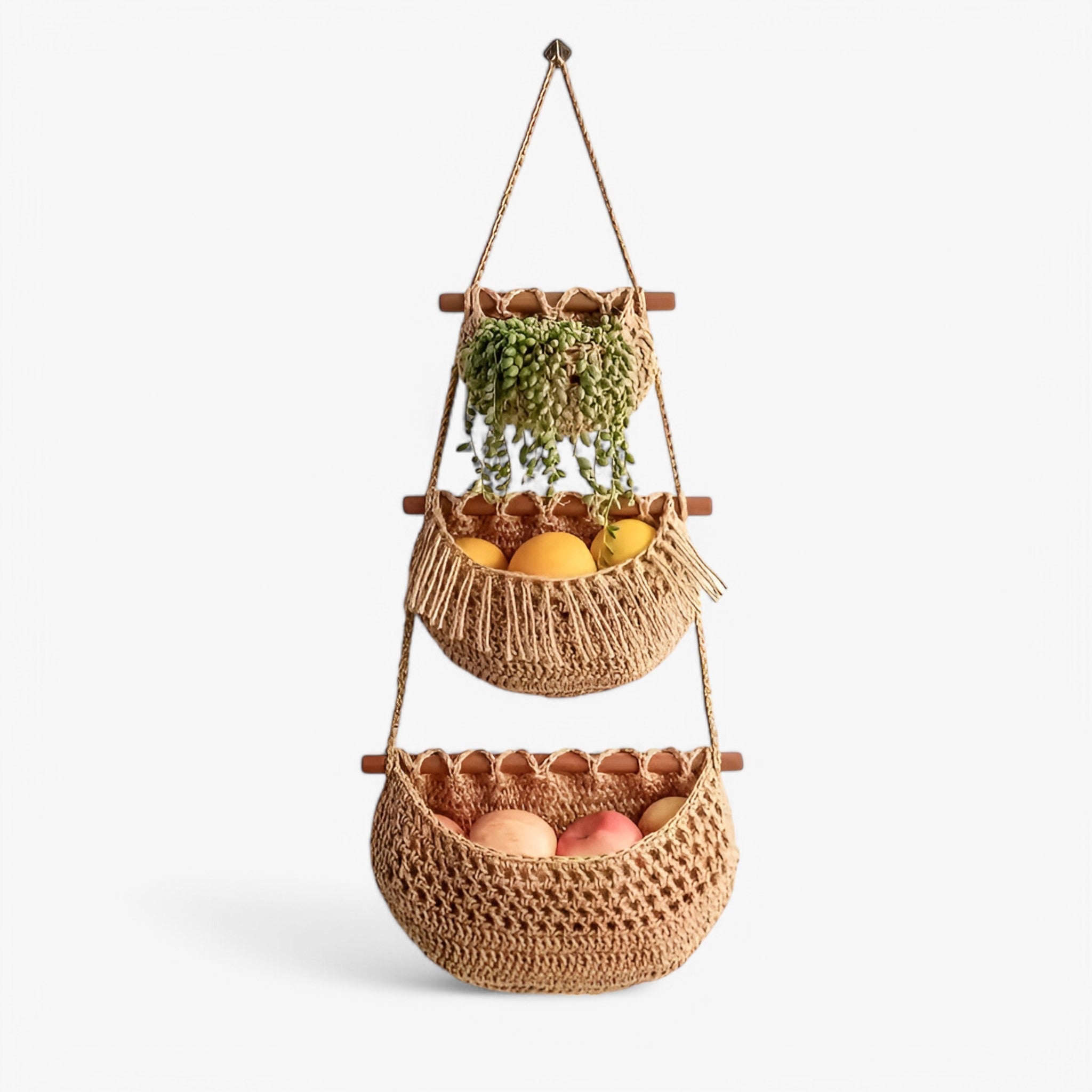 house & garden : 3-tier Hanging Fruit Basket in van Vandaliamo