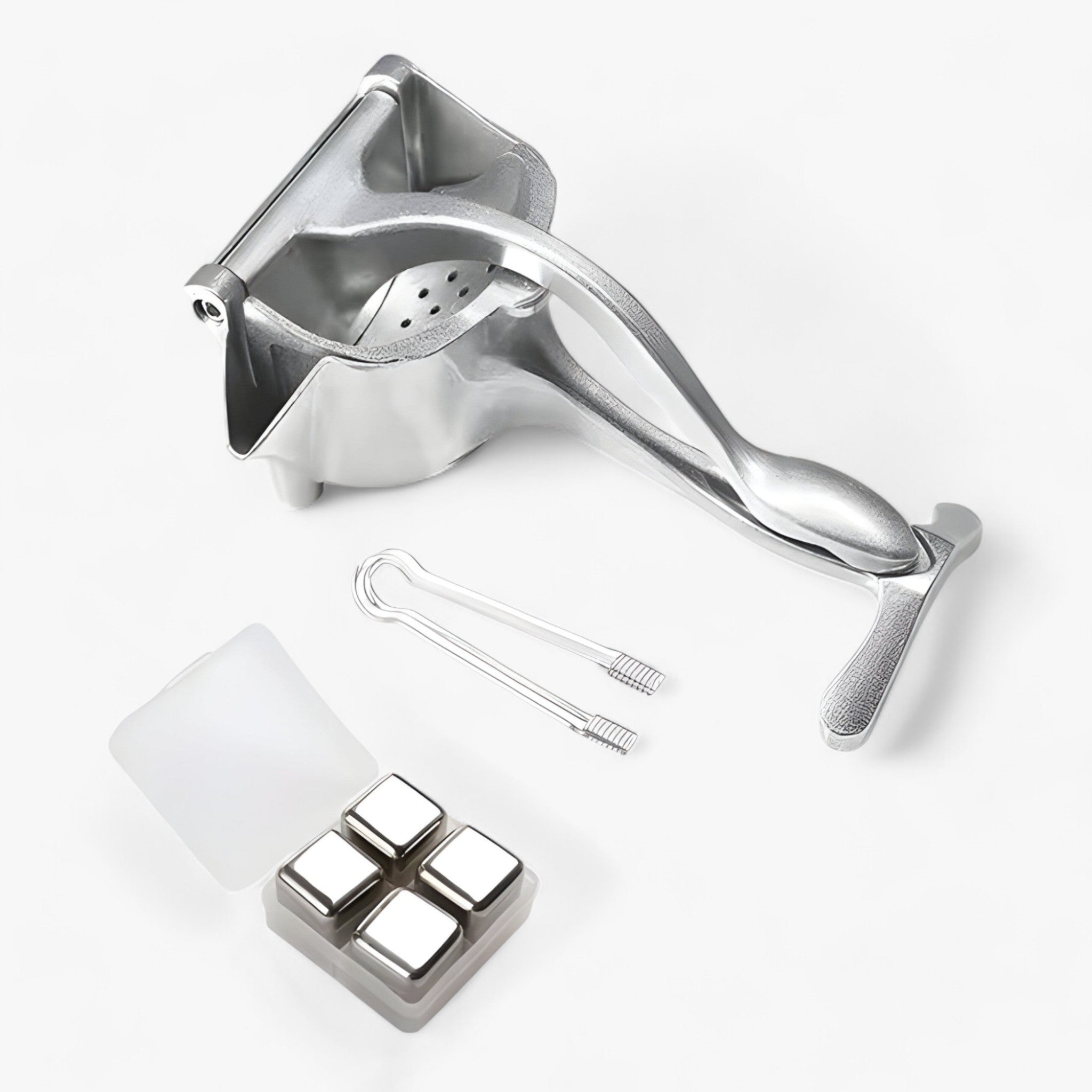 house & garden : Manual citrus juicer in aluminum alloy in Citrus juicer with box and ice maker van Vandaliamo