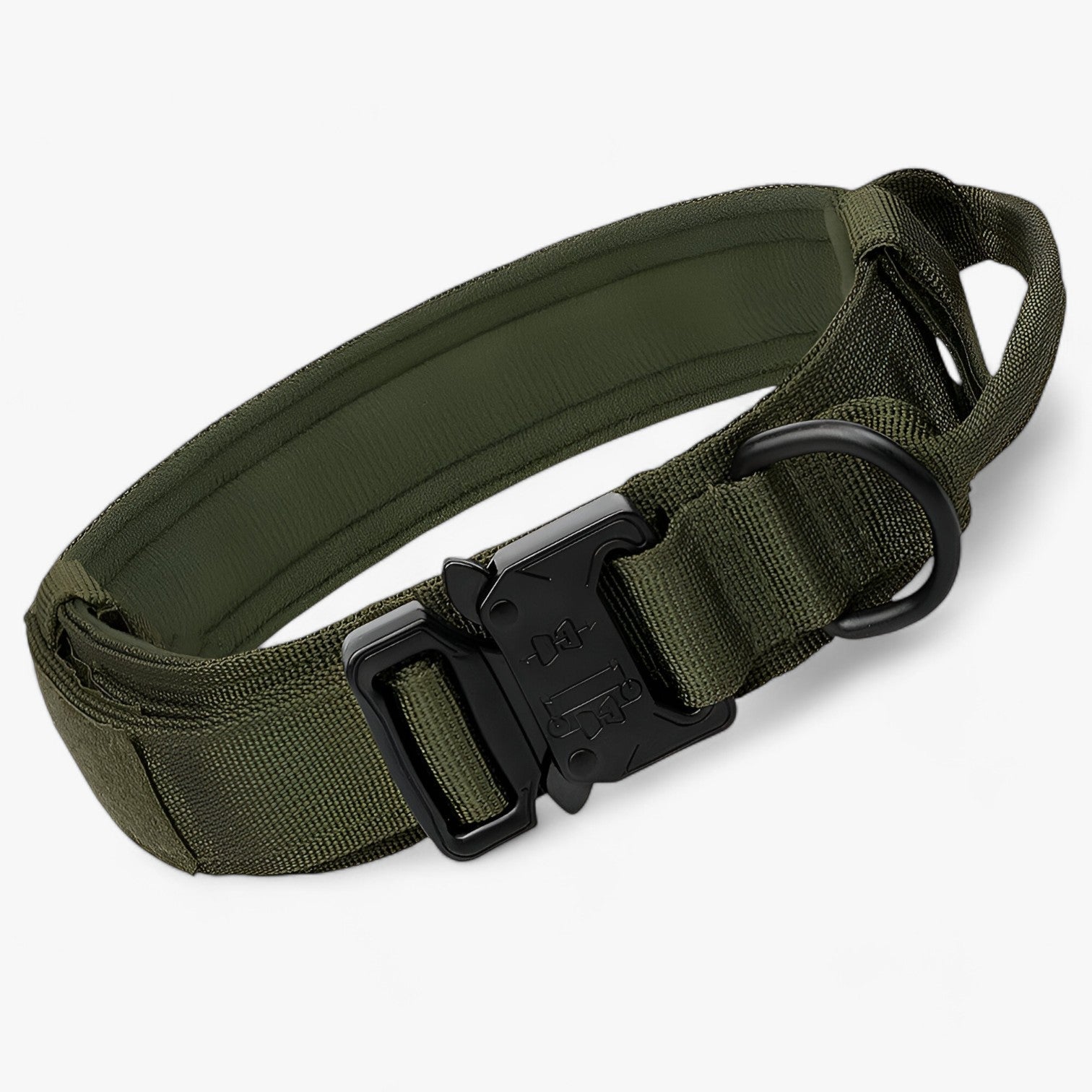 other : Tactical Dog Collar with Handle for Training in Green Collar van Vandaliamo