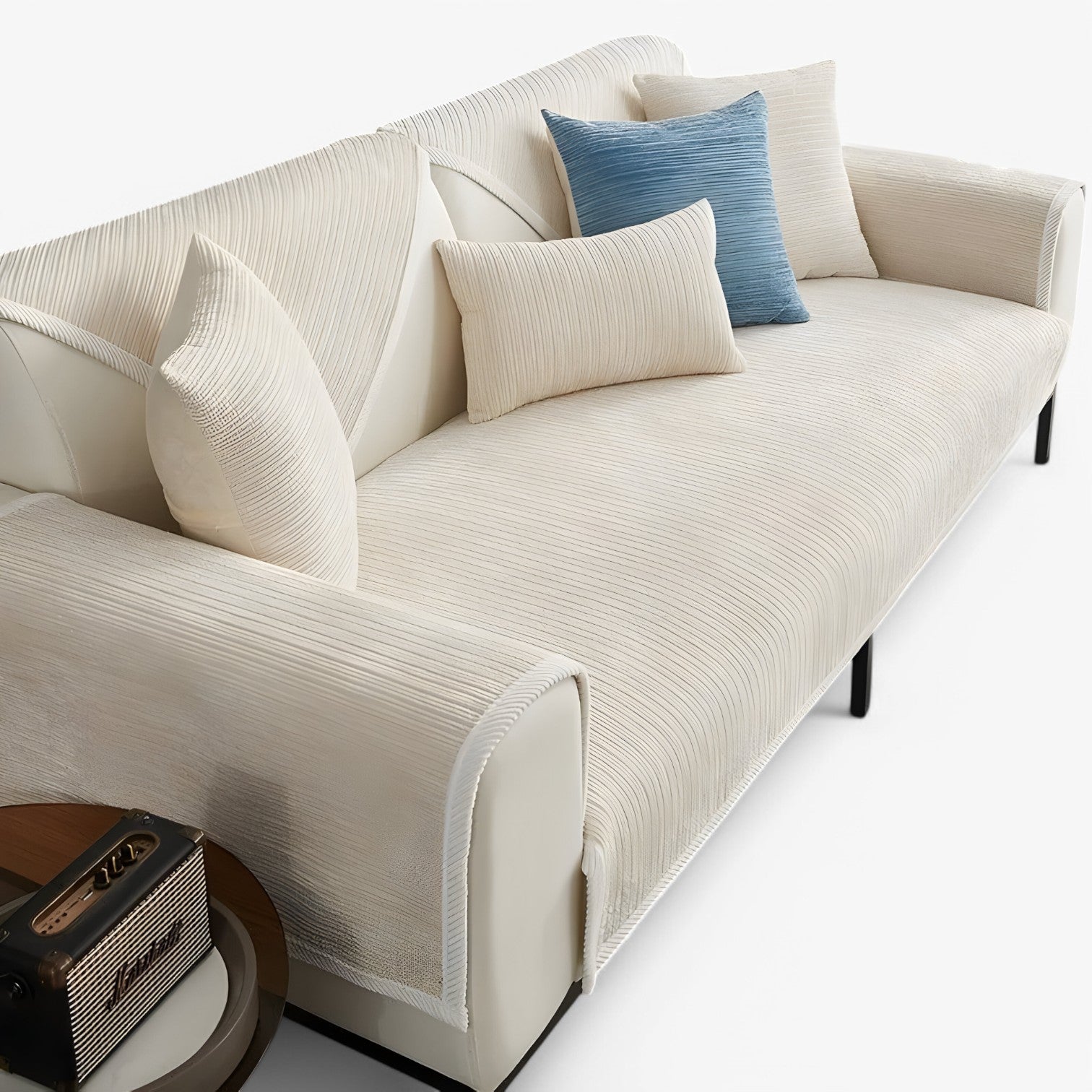 house & garden : Striped Chenille Sofa Cover - Protects & Decorates Your Sofa in van Vandaliamo