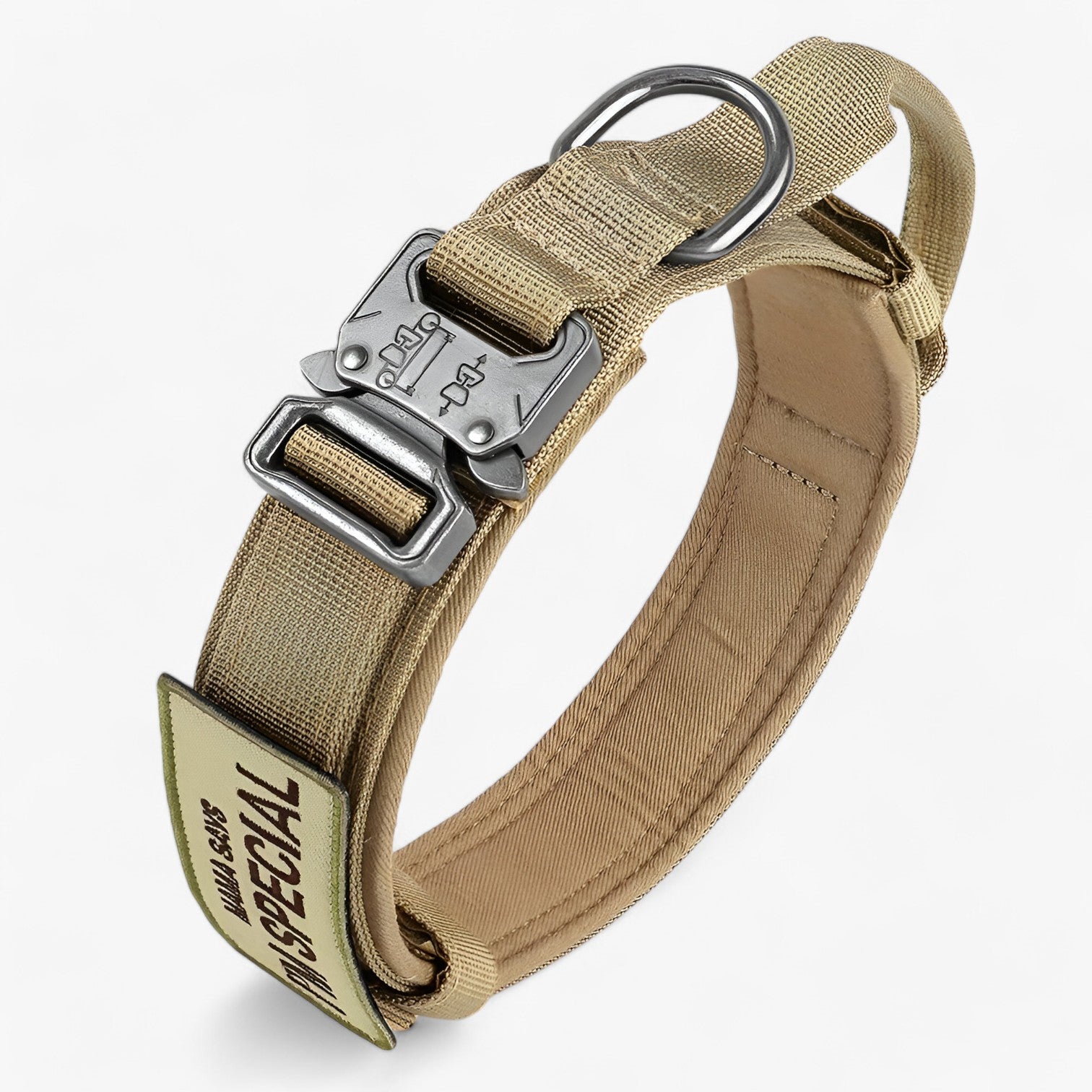 other : Tactical Dog Collar with Handle for Training in Brown Set van Vandaliamo