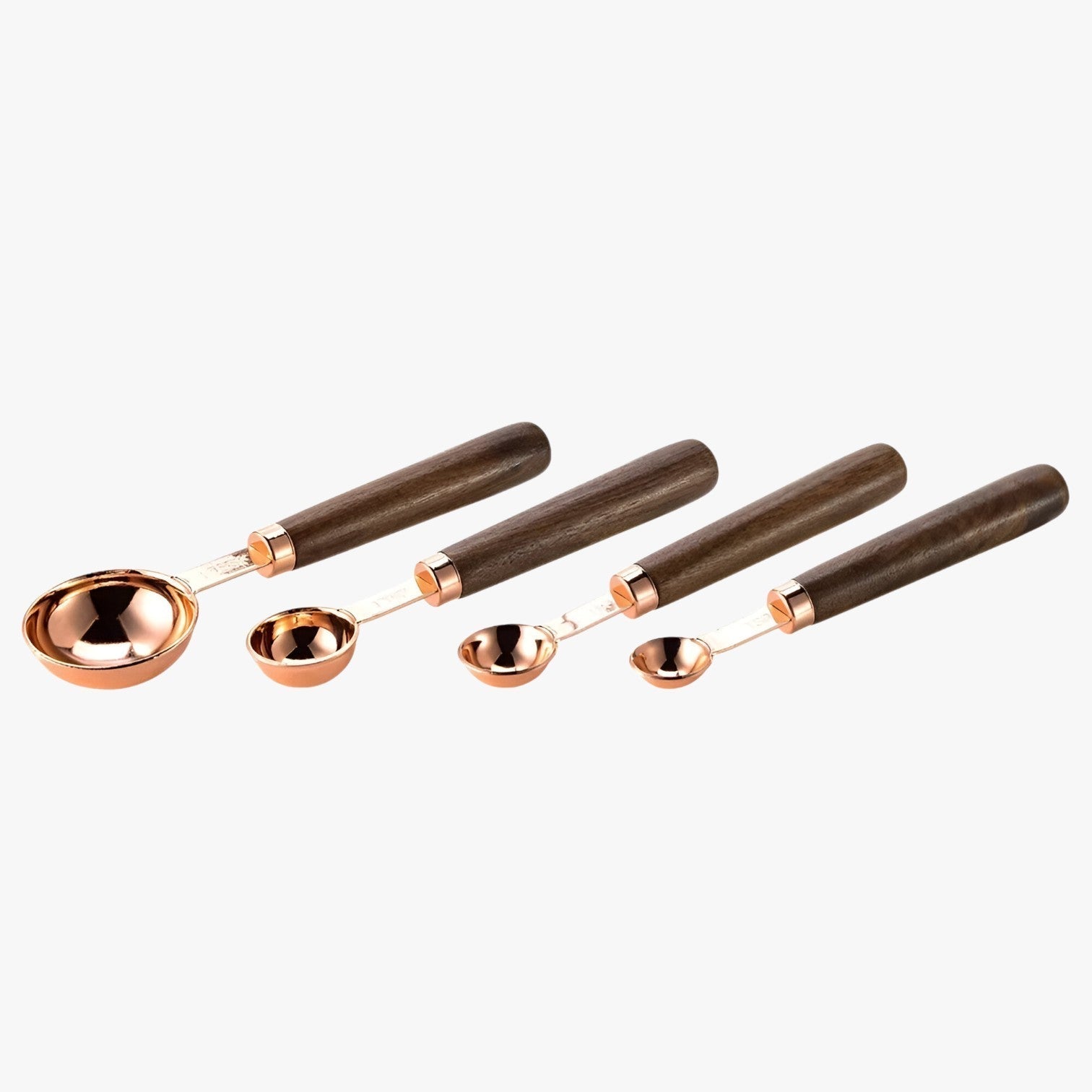 house & garden : Stainless Steel Measuring Spoon Set in 4 Pieces Pink Small van Vandaliamo
