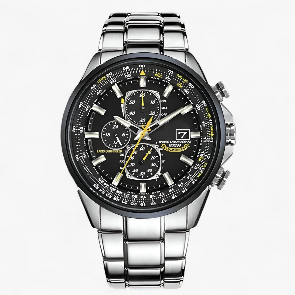 Watch : Men's Chronograph Watch MultiSteel 42mm – Steel Silver, Blue Dial in van Vanda Liamo