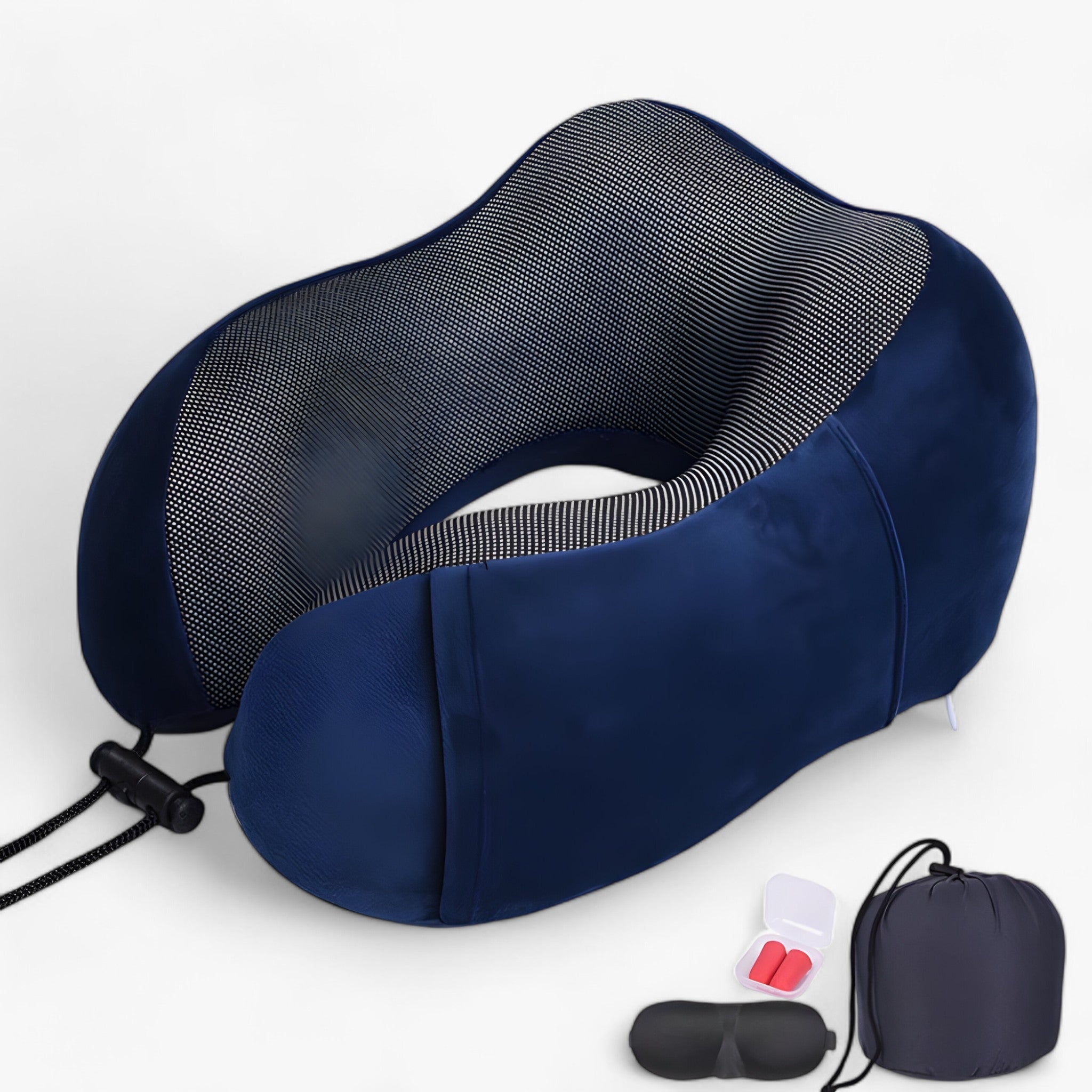 other : U-shaped Travel Pillow - Memory Foam for Neck Support in Blue Set van Vandaliamo