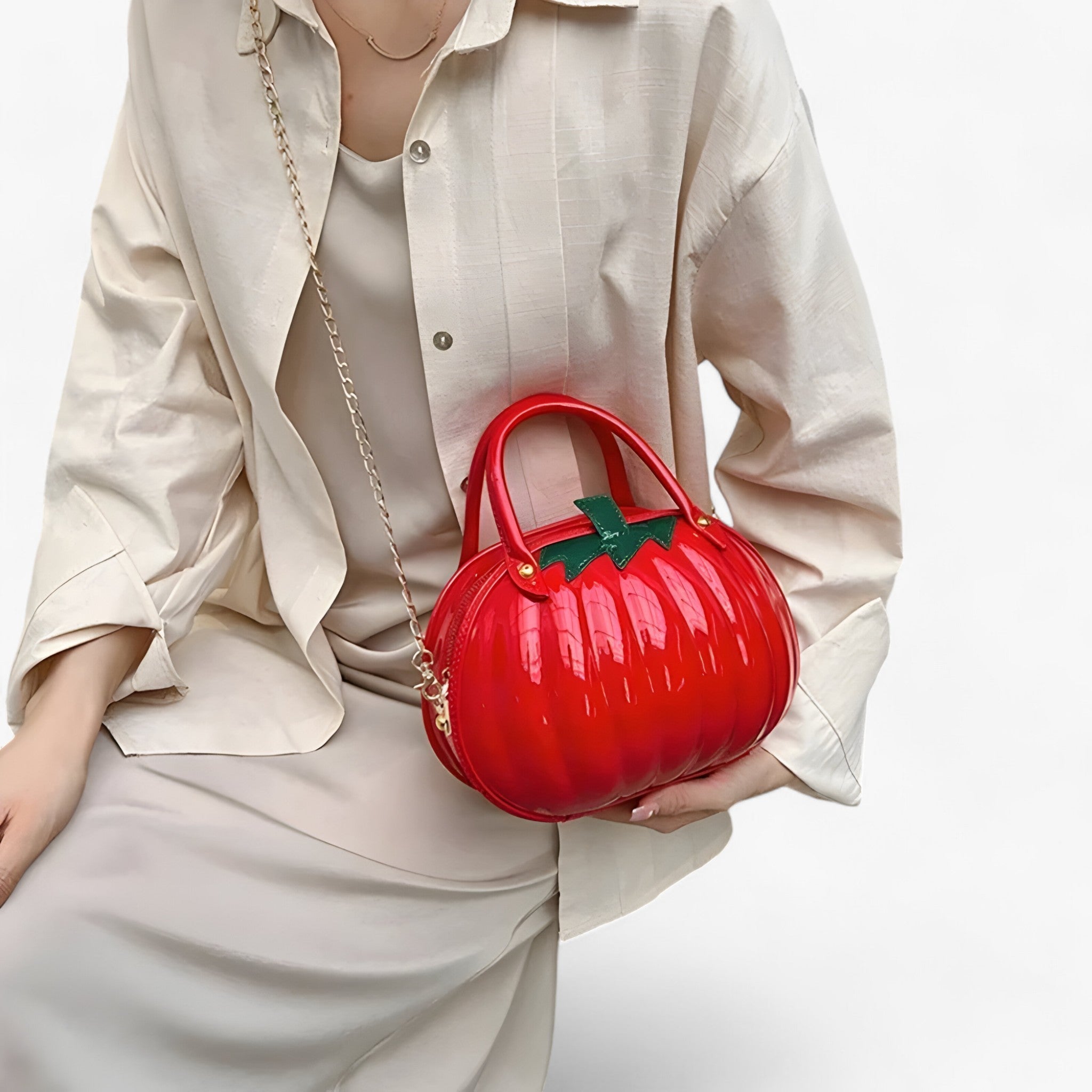 bags : Schoudertas Dames - Creatieve Pompoentas - Trendy en Stijlvolle in van Pantino