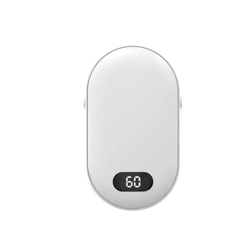 Winter Gadgets : 2-in-1 Rechargeable Hand Warmer & Power Bank - USB Pocket Heater in White van Vandaliamo