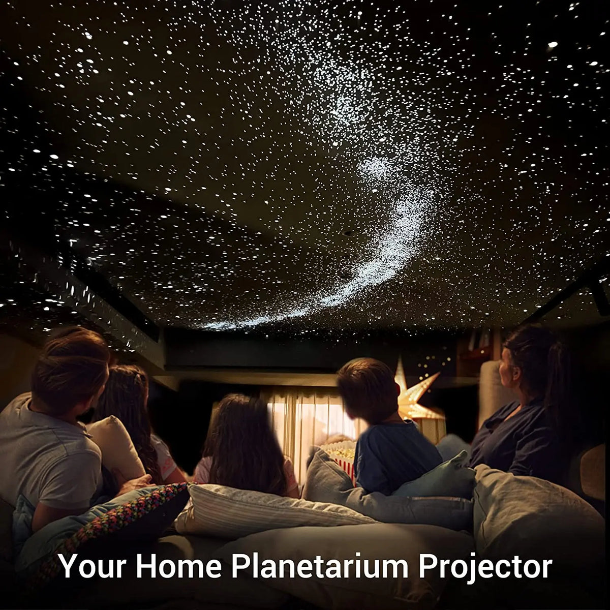 Galaxy Star Projector – 360° Rotating Night Sky Lamp with 13 Discs