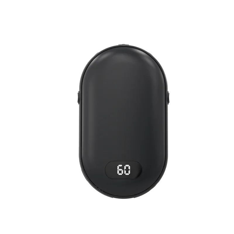 Winter Gadgets : 2-in-1 Rechargeable Hand Warmer & Power Bank - USB Pocket Heater in Black van Vandaliamo