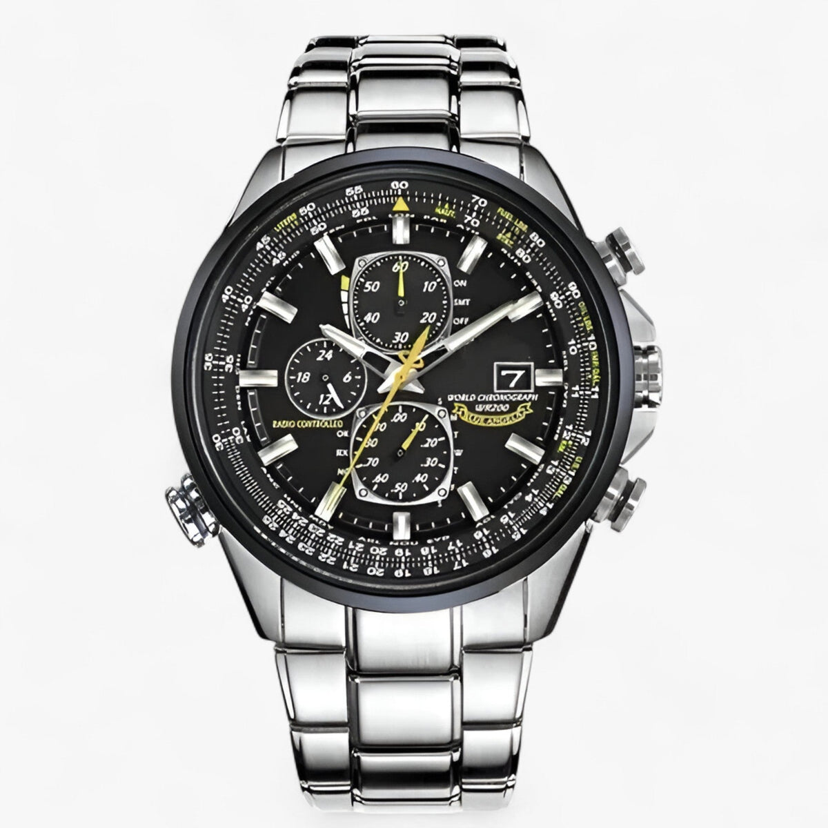 Watch : Men's Chronograph Watch MultiSteel 42mm – Steel Silver, Blue Dial in van Vanda Liamo