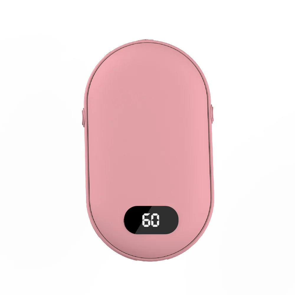 Winter Gadgets : 2-in-1 Rechargeable Hand Warmer & Power Bank - USB Pocket Heater in Pink van Vandaliamo