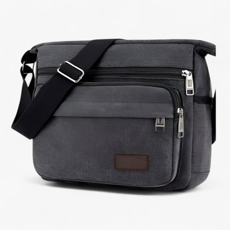 Men's Multifunctional Organized Canvas Shoulder Bag