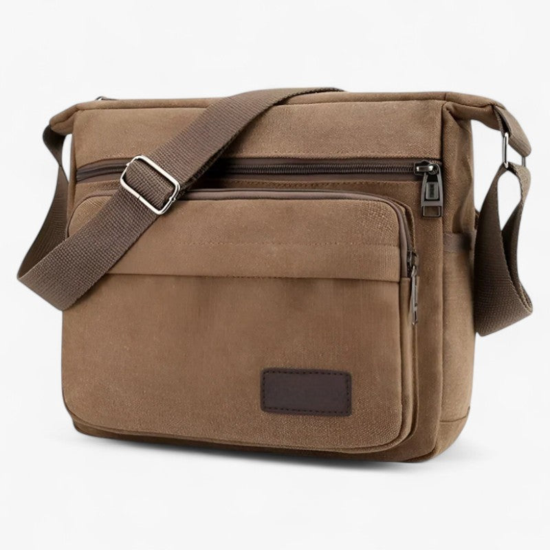 Men's Multifunctional Organized Canvas Shoulder Bag