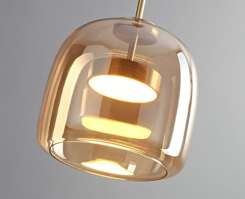 Home Decor : Luxury Glass & Metal Pendant Lamp - Elegant Hanging Light in van Vandaliamo