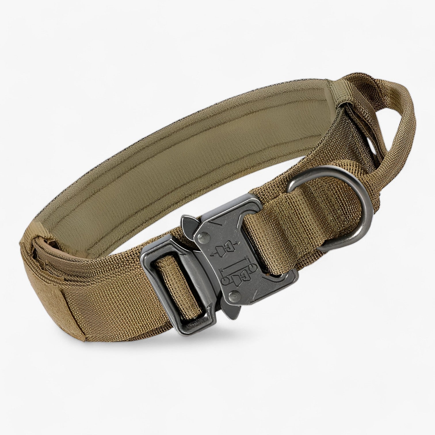 other : Tactical Dog Collar with Handle for Training in Brown Collar van Vandaliamo
