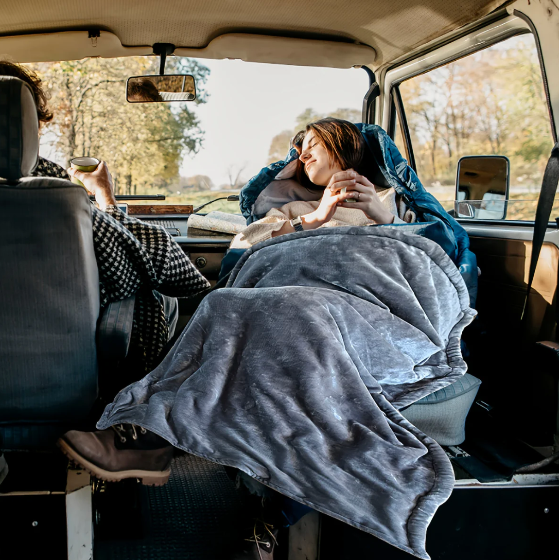 Home Decor : 12V Electric Car Heating Blanket - Washable Travel Throw in van Vandaliamo