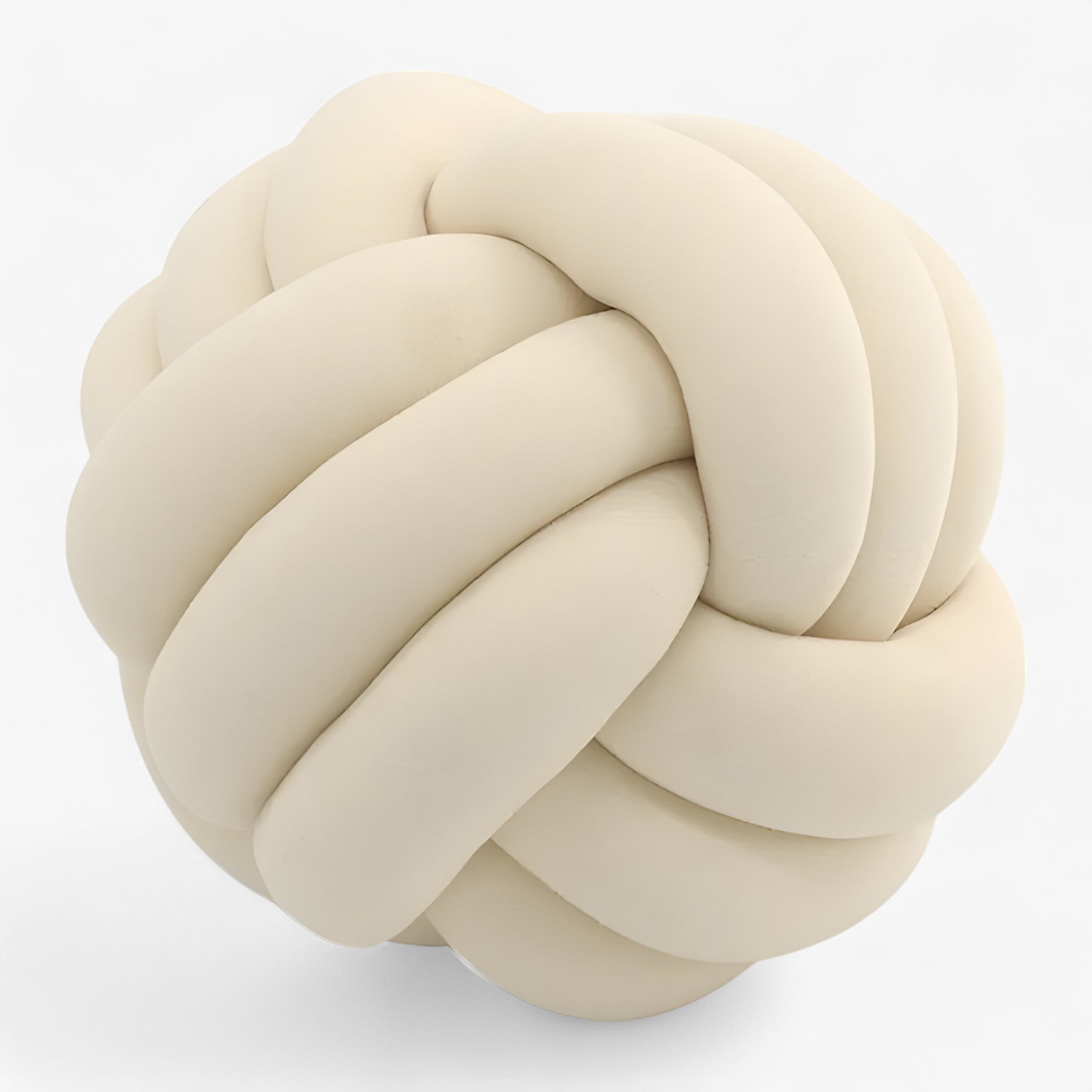 house & garden : Round Knot Pillow Cover - Cuddle and Decorative in Beige van Vandaliamo