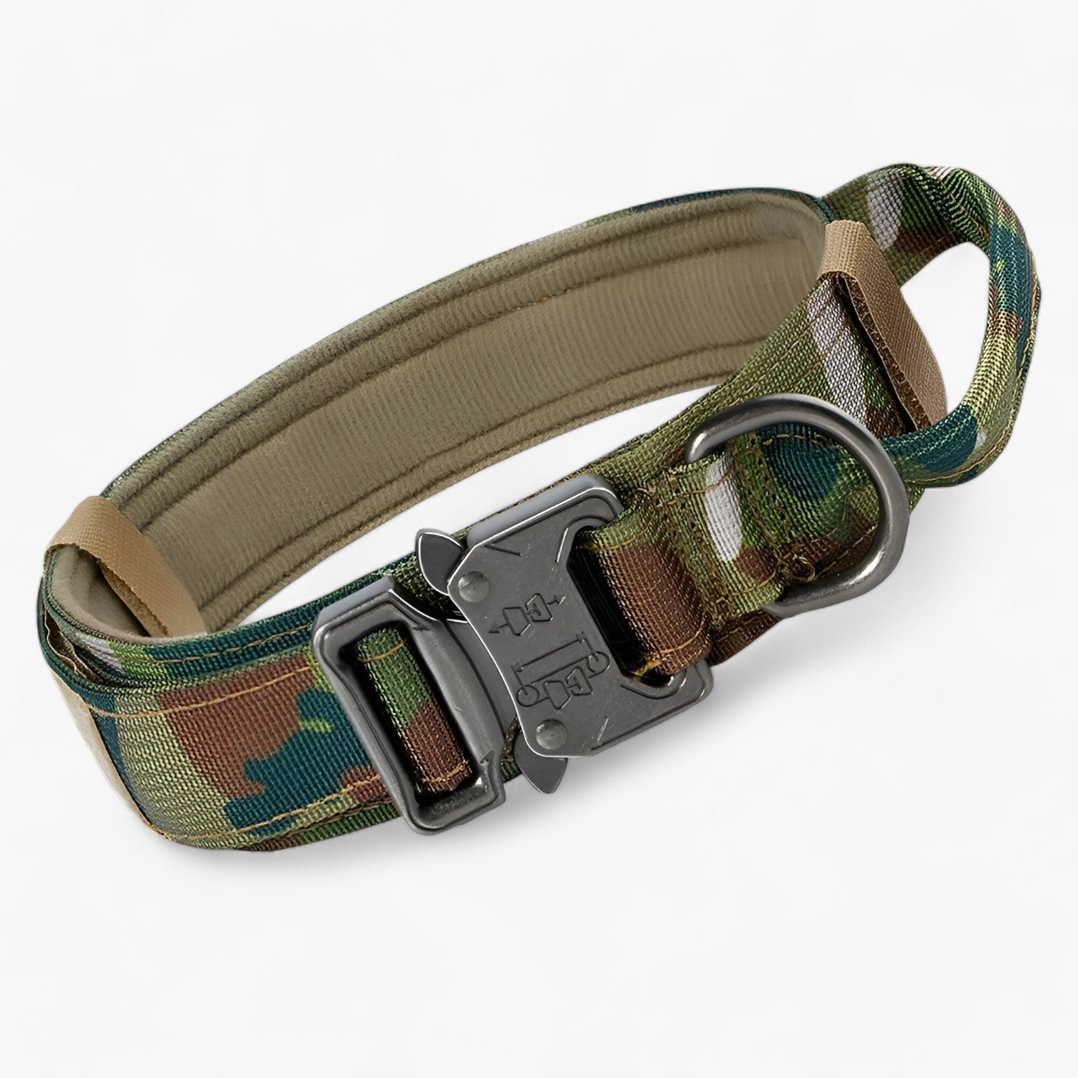 other : Tactical Dog Collar with Handle for Training in Camouflage Collar van Vandaliamo