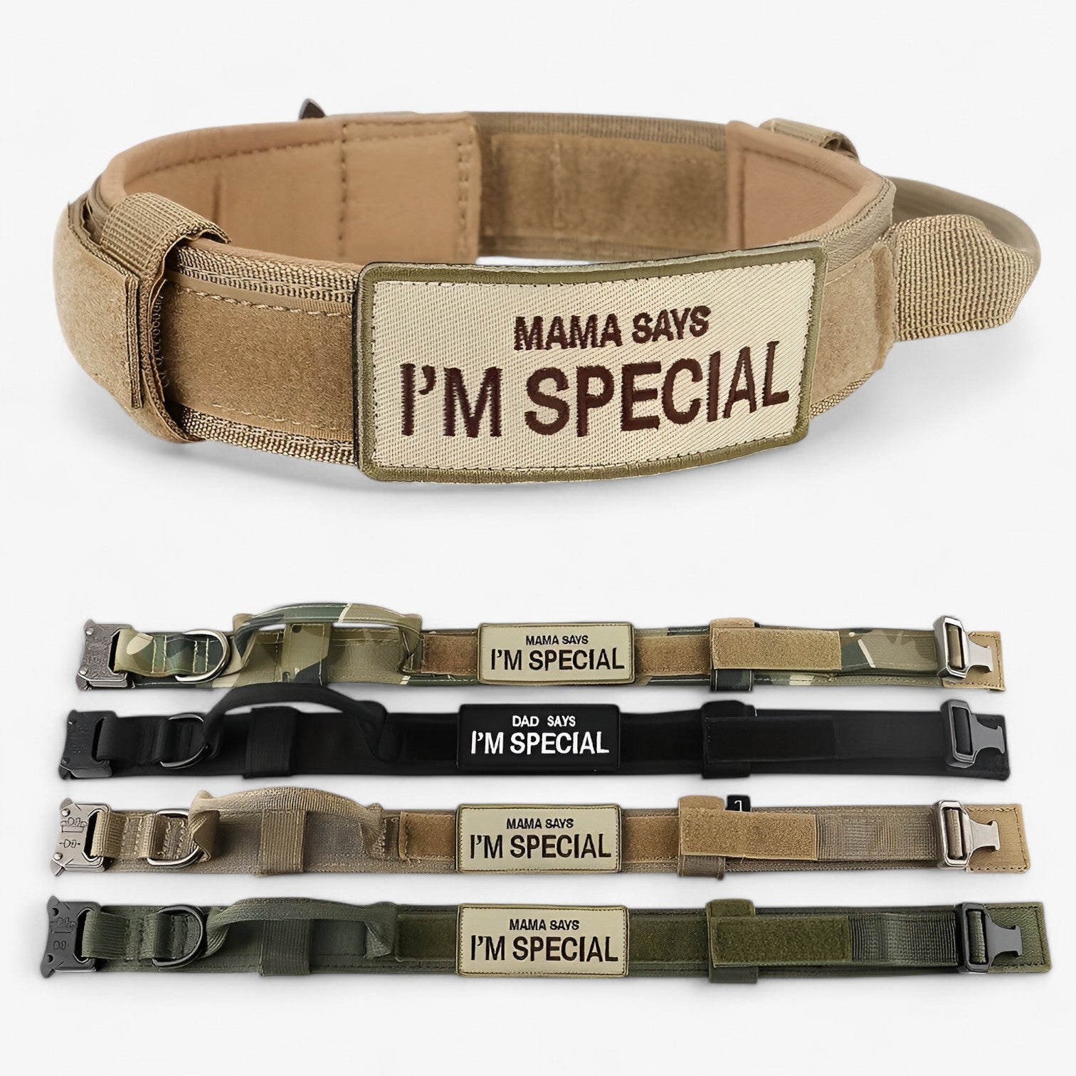 other : Tactical Dog Collar with Handle for Training in van Vandaliamo